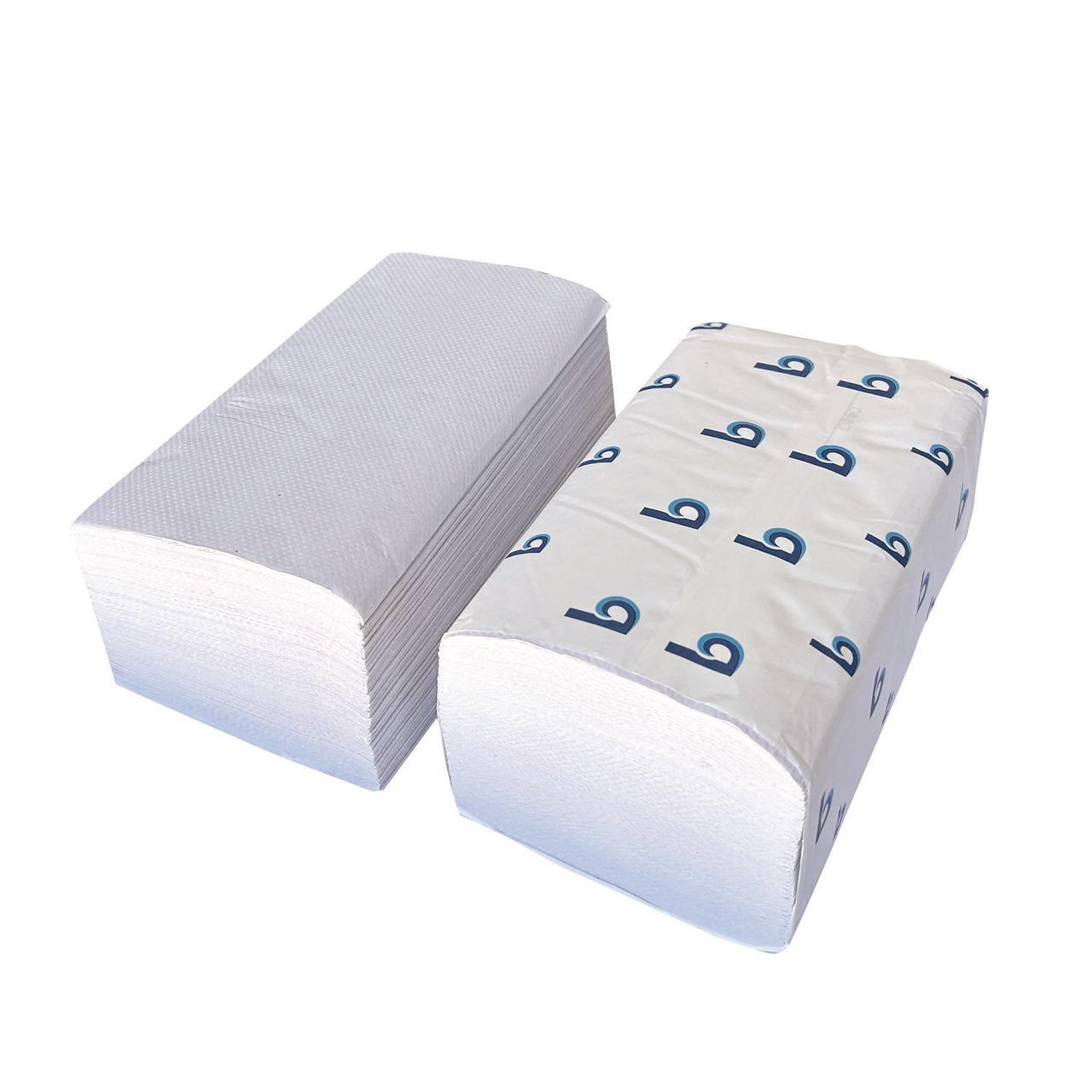 Boardwalk® Boardwalk Green Single-Fold Towels, 1-Ply, 9.13 x 10.25, Natural White, 250/Pack, 16 Packs/Carton