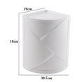 thumbnail image 2 of Bathroom Corner Locker Plastic Rotatable Bath Countertop Shelf Cosmetic Cabinet, 2 of 10