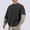 Dark Gray, variant on DAFPZW Men's 2025 Spring Winter Long Sleeve Shirt Casual Round Neck Loose Basic Shirts Trendy Patchwork Color Block Blouse