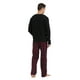 thumbnail image 2 of GLOBAL Conjunto de Pijama de Franela y Playera de Manga Larga para Hombre 100% Algodón a Cuadros Burdeos L, 2 of 6