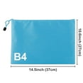 thumbnail image 3 of Aspire Waterproof Zipper File Bags, Oxford Office Filing Documents Storage Folder, Cosmetics Travel Accessories Pouch-Orange-B4, 3 of 7