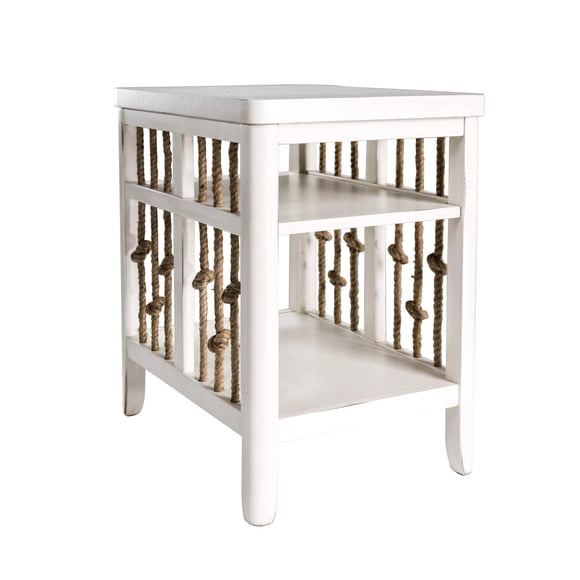 Pemberly Row Contemporary Wood Chair Side Table