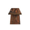 thumbnail image 6 of Taran Designs Darcy 68" Live Edge Solid Wood Dining Bench in Dark Brown, 6 of 9
