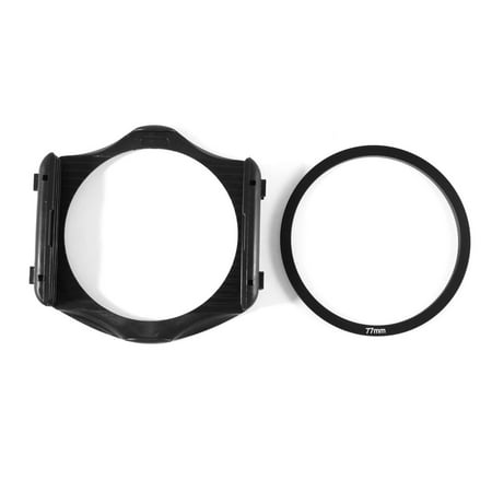 - 3-Slot Filter Holder + 77mm Aluminum Adapter Ring for Cokin P Series DSLR