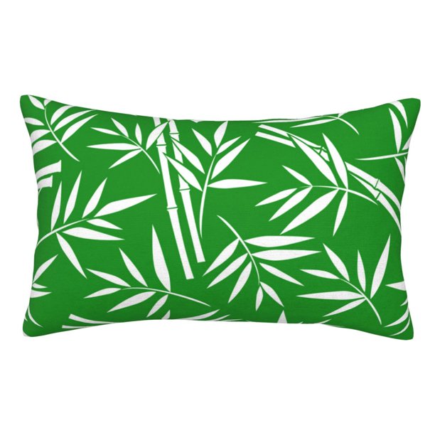 Fotbe Bamboo Funda de Almohada Decorativa Estilo Occidental, Lujo en Algodón, Fundas para Almohadas King, Cojín Estampado para Decoración del Hogar-14"x20"
