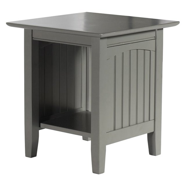 Atlantic Furniture Table de Bout Nantucket, Gris