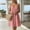 Red, variant on Byworldtasic Women's Gingham Spaghetti Strap Midi Dress V Neck Button Down Casual Loose Sundress with Pockets
