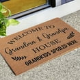 thumbnail image 6 of Clearance Items Funny Coir Doormat Welcome to Grandma and Grandpa, Grandkids Spoiled Here, Personalized Entrance Way Rug for Front Porch, Heavy Duty Coir Door Mat for Home Decor, 6 of 7