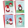 thumbnail image 1 of Hallmark Gnome Boxed Christmas Card Assortment (16 Cards and Envelopes) Snow globe, Mushrooms, Wreath, Sled, 1 of 7