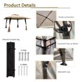 thumbnail image 3 of 13' x 13' Outdoor Gazebo, Double Top Pop-Up Gazebo Canopy for Patio, Double Roof Shade & Rain Protection Gazebo Tent, for Parties, Patio, Garden, Lawn, Backyard, Coffee, D337, 3 of 7