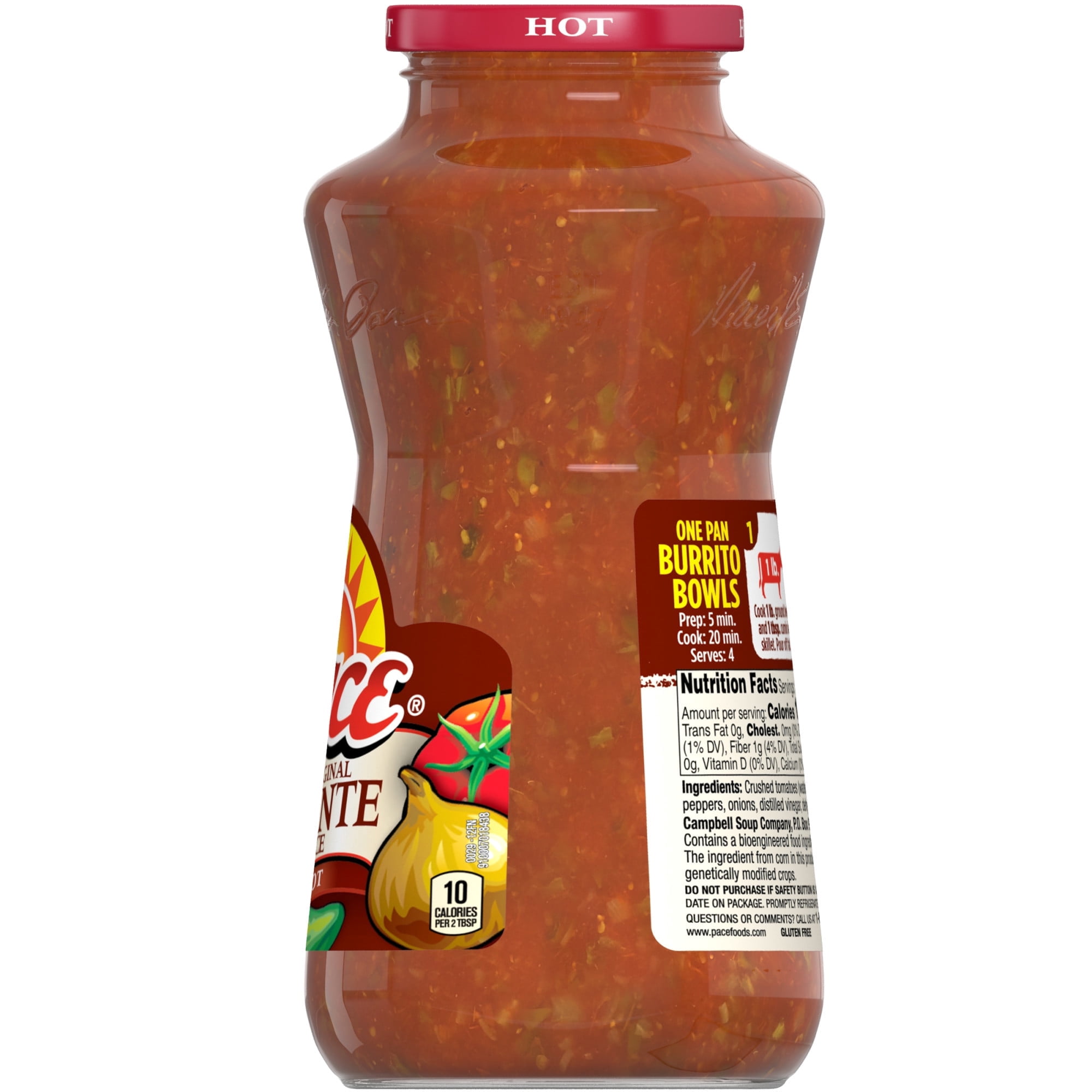 Pace Hot Picante Sauce, 24 oz Jar