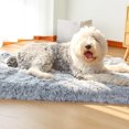 thumbnail image 3 of Methold Cama para mascotas de felpa, suave, cómoda, gruesa, para dormir, para interiores, desmontable, lavable, para el hogar, dormitorio, sala de Suministros para perros S Methold PT004095-01, 3 of 6