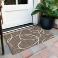 thumbnail image 6 of Addison Rugs Chantille Indoor/Outdoor Transitional Geometric, Abstract Brown Washable Rectangle Rug, 1'8" x 2'6", 6 of 6