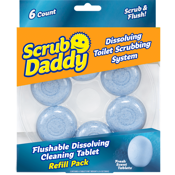Scrub Daddy Dissolving Toilet Scrubbing System Refills, Disposable