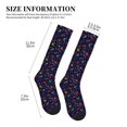 thumbnail image 2 of Lsque Games Pattern Sport Compression Socks for Men & Women 15-20 mmHg Knee High Nurse Pregnant Running Medical and Travel Athletic, 2 of 6