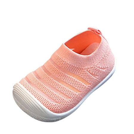 

Toddler Girl Boy unisex Shoes Cute Woven Mesh Breathable Comfortable Sneakers Size 16 Pink