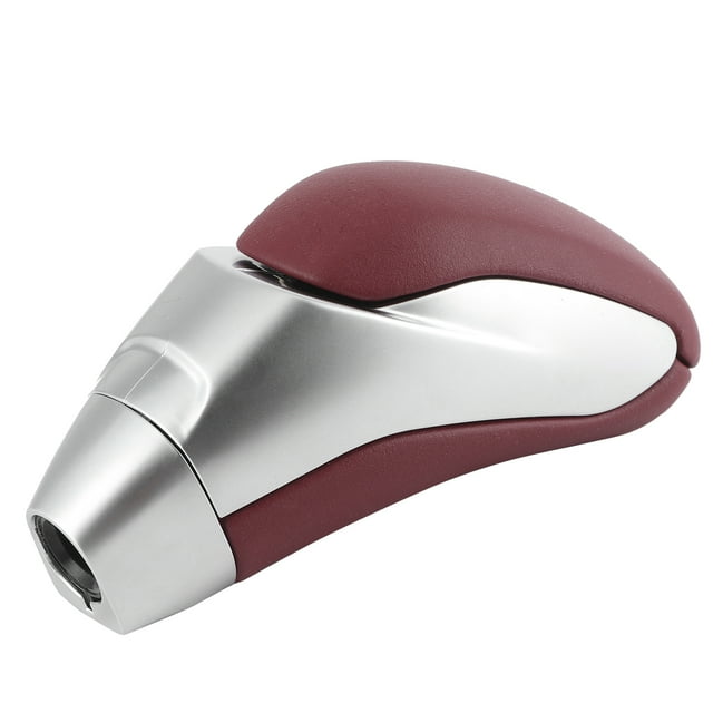Gear Knob, Simple Installation Automatic Gear Knob Aluminum Alloy + Artificial Leather For Automatic Transmission Replacement For Car