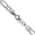 thumbnail image 4 of 14K White Gold 6mm Flat Figaro Chain 18", 4 of 6