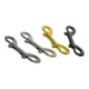 thumbnail image 4 of Gancho de seguridad de doble extremo de 3,5 pulgadas, aleación de zinc, cadena, clips metálicos, llavero 4 piezas, 4 of 9