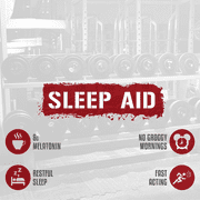 5% Nutrition Knocked Out Natural Sleep Aid & Post-Workout Recovery Supplement with GABA, Melatonin, Chamomile, Tyrosine - 30 Servings (Apple Cider)