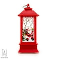 thumbnail image 3 of Gustave LED Hanging Lantern Santa Claus Snowman Night Light Desk Lamp Christmas Ornament "Red", 3 of 6