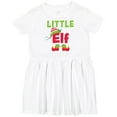 thumbnail image 3 of Inktastic Christmas Little Elf Girls Toddler Dress, 3 of 5