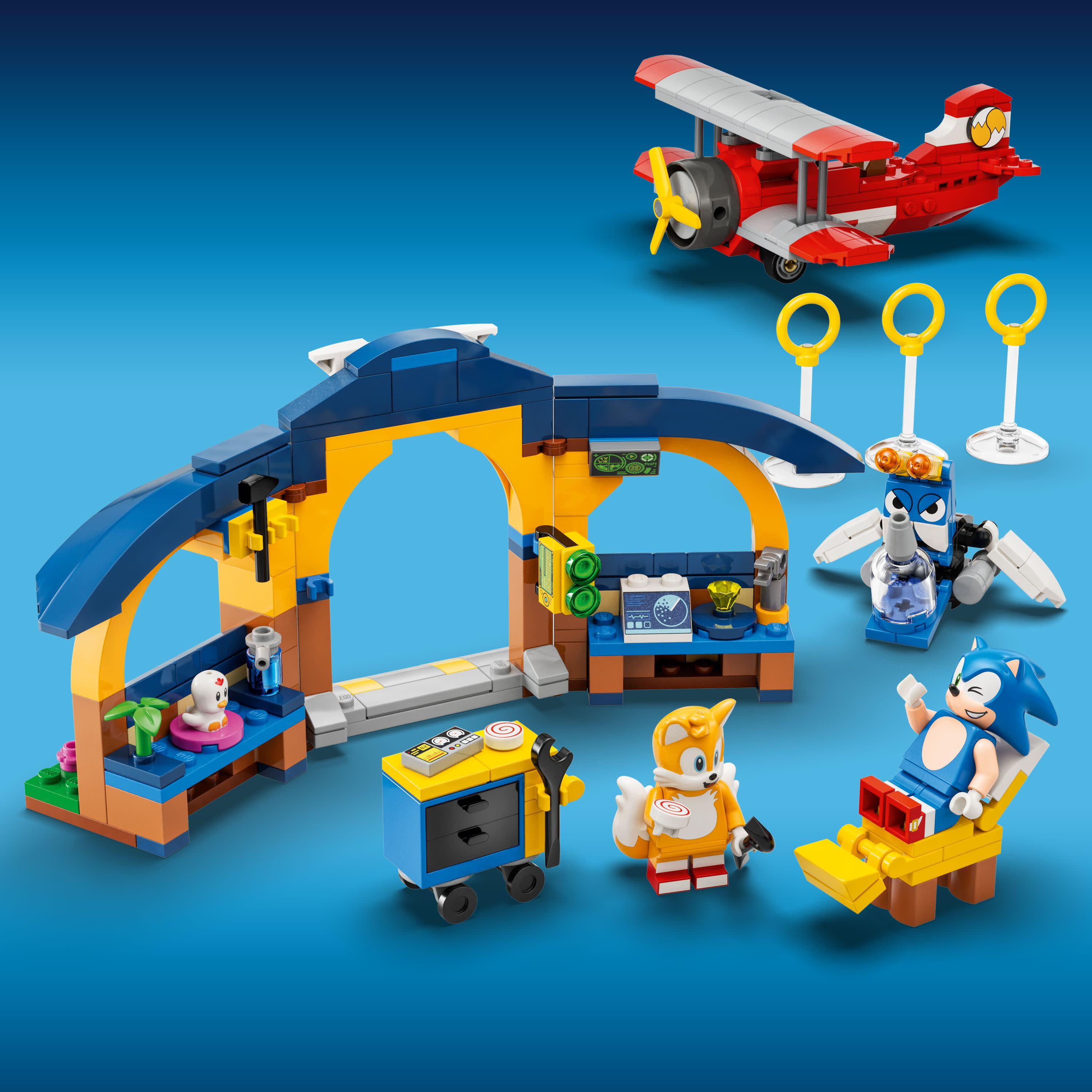 LEGO 76991 A Oficina de Tails e o Avião Tornado - LEGO Sonic the Hedge  Condição Nova.