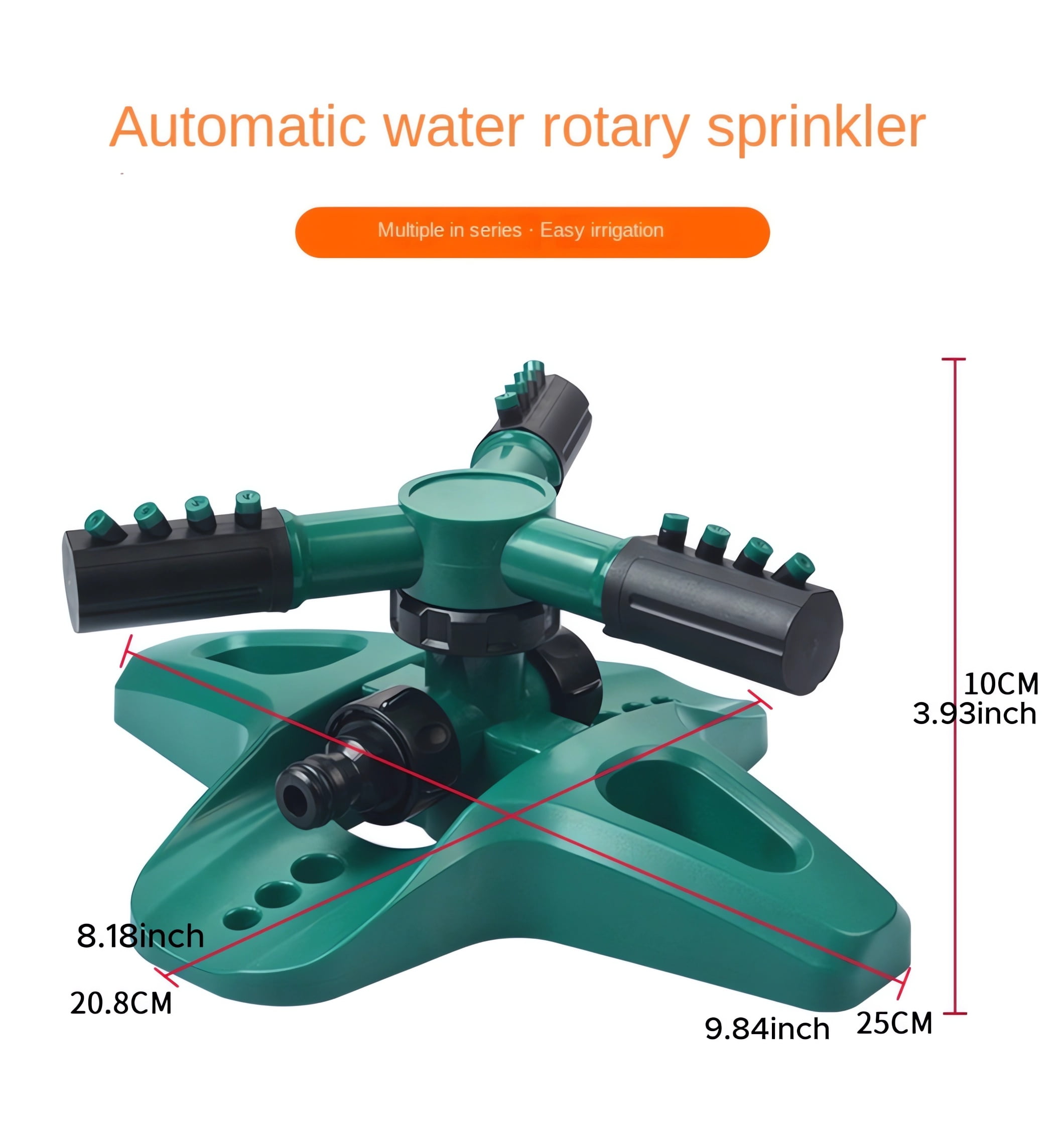 Yard Sprinkler for Lawn ，oscillating Yard Sprinklers，360 Degree Rotation Lawn Sprinkler, MultipurposeYard Sprinklers For Plant Irrigation And Playing