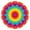 Colorful Tie Dye, variant on Colorful Tie Dye Mandala Pattern Round Fitted Tablecloth with Elastic Edge,Dining Table Cover Waterproof,Outdoor Round Tablecloth for Camping,Dining,Indoor and Outdoor