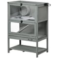thumbnail image 4 of Large Hamster Cages and Habitats Wooden Small Animal Cage w/ Storage Shelf, 4 of 11