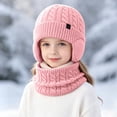 thumbnail image 2 of Enyan Kids Winter Hat Unisex Boys Girls Warm Thick Fleece Lined Knit Beanie with Earflaps, 2 of 4