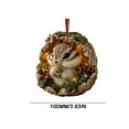 thumbnail image 1 of Árbol de Navidad Decoraciones 10cm Bosque Animales Decoración Árbol de Navidad Colgante Regalo de Vacaciones, 1 of 4