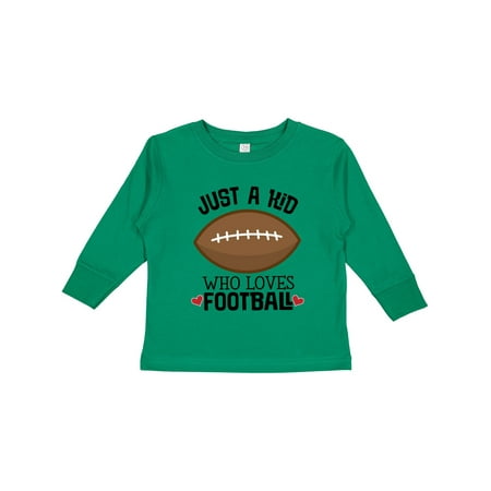 

Inktastic Football Outfit Funny for Kids Gift Toddler Boy or Toddler Girl Long Sleeve T-Shirt