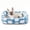 Cozy Clouds Blue-S PLUS (25"x21"x7"), variant on Dog Bed For Small Medium Dogs  Removable Washable Cover Soft Faux Rabbit Pet Anti-slip Fluffy Plush Puppy 25"x21"x7" Leopard Print Grey