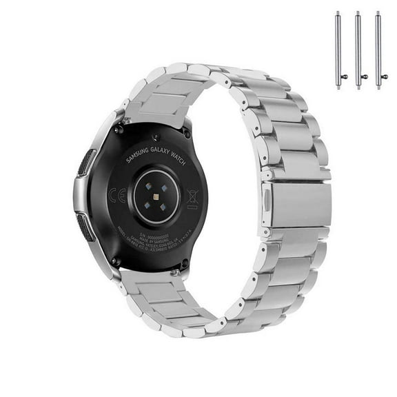 GoldCherry For Galaxy Gear S2 Classic 42mm Bands,Stainless Steel Smart Wrist Bands Metal Replacement Straps Business Wristband Bracelet for Samsung Galaxy Active/Gear S2 Classic SM-R732(Silver)