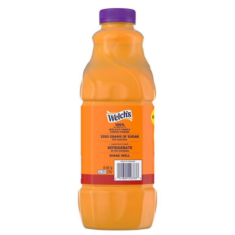 さわこ Welch's Tropical Punch Zero Sugar Drink, 64 fl oz Bottle