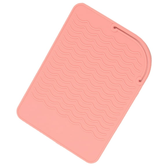 Almohadilla resistente para rizador de pelo, almohadilla de silicona resistente al calor, soporte para plancha de pelo, almohadilla para plancha plana.
