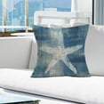 thumbnail image 4 of Navy Blue Nautical Ocean Theme Throw Pillow Covers with Seahorse Starfish Sand Dollar Conch Vintage Decorative Pillow Cases 18x18 Inch Set of 4 for Outdoor Couch Sofa, 4 of 5