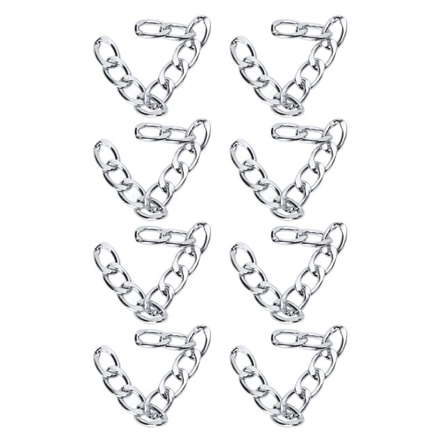 Cadenas de bordillo de aluminio Cadena de eslabones de cadena de artesanía de metal Collar de eslabones de cadena sin soldar para manualidades de bricolaje Fabricación de joyas ANGGREK Otros
