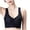 Black, variant on Womens Plus Size Bras Lingerie Cami Tops Stretchy Wireless Bralettes Full Coverage Everyday Bra