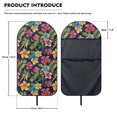 thumbnail image 7 of XYZCANDO Tropical Floral Print Car Seat Towel Cover, Compatible with Truck Seat Van, Terry Cloth Car Seat Covers for Cars Sedans Waterproof, 7 of 7