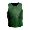thumbnail image 3 of de pecho Fancy Dress Up PU Leather Vest para favores de fiesta Carnival Festive Verde, 3 of 8