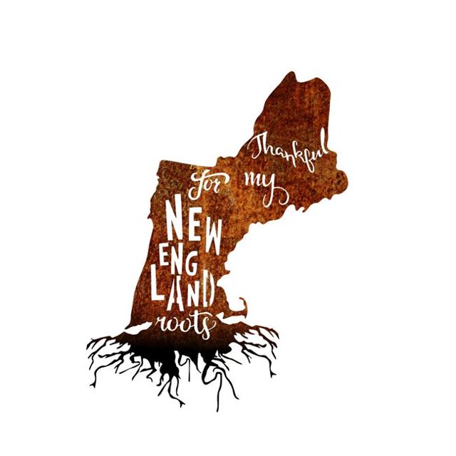 Precision Metal Art NEWENGLANDROOTS-24PAT-BLK 24 in. State New England Roots Steel Laser Cut Wall Art in Patina With Black Roots
