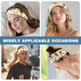 thumbnail image 6 of COEQINE Sunflower Rooster Nurse Button Headband Cow Wide Headbands for Girls Non Slip Youth Headbands for Sports Boys Football Sports Headbands Bulk Nurse Headbands Thin, 6 of 7
