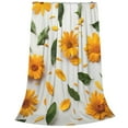 thumbnail image 2 of Fuzoiu Sunny Yellow SunFlower Print Ultra-Soft Micro Fleece Blanket,All Seasons Flannel Throw, Lightweight Blanket for Bed, Sofa, Couch, Movie Night, Camping, and Travel-50"x40", 2 of 7