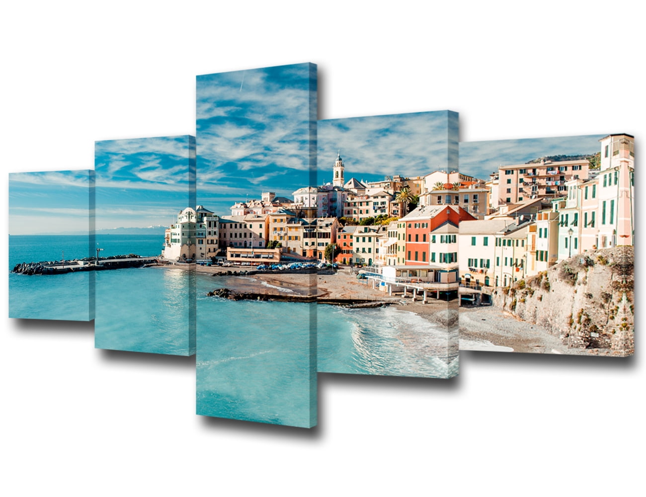 TISHIRON 5PCS Framed Canvas Wall Art Set,50