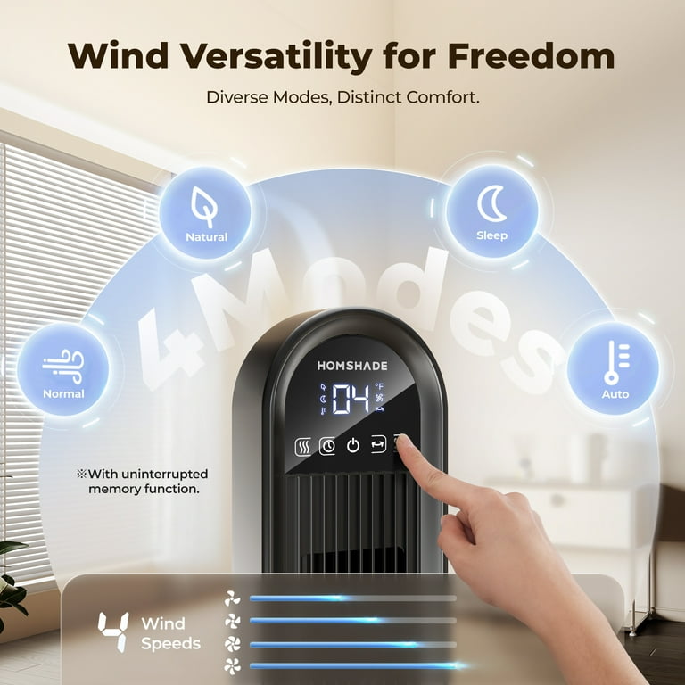 Patbrela 36-Inch Tower Fan with LED Touchscreen photo 4