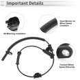 thumbnail image 4 of Unique Bargains Rear Left/Rear Right ABS Wheel Speed Sensor for Chevrolet Camaro 2010-2015 ABS Sensor Anti-lock Braking System Sensor No.92199862 1 Pcs, 4 of 7