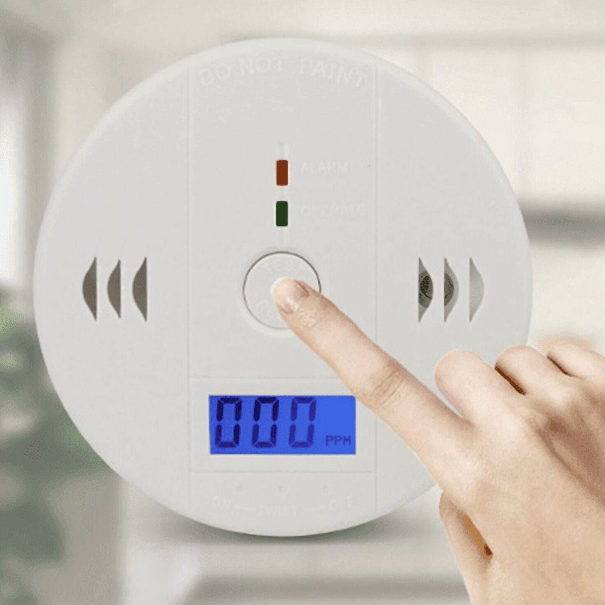 4 Pack LCD Display CO Carbon Monoxide Gas Detector Device Home Safety Alarm Detector