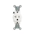 thumbnail image 1 of Toma de corriente Leviton R52-T5020-0WS de 20 A, blanca, resistente a manipulaciones, 1 of 3
